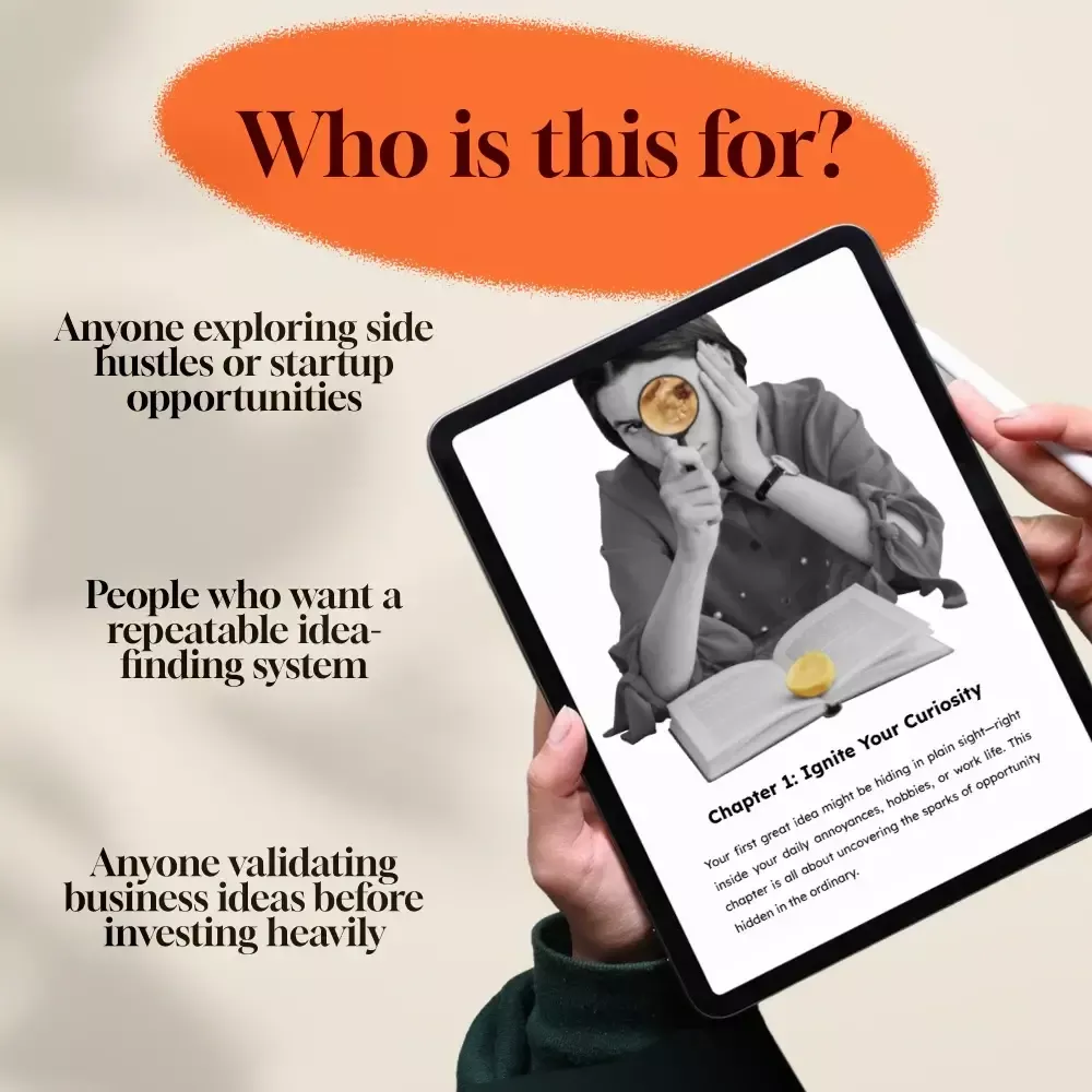 Find Your Next Big Business Idea Toolkit – Trendspotting, Market Gaps, Validation, MVP Tests & Idea Scorecard - Image 3