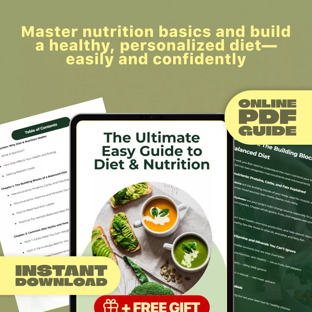 The Ultimate Easy Guide to Diet and Nutrition | Printable Diet and Nutrition Guide - Image 2